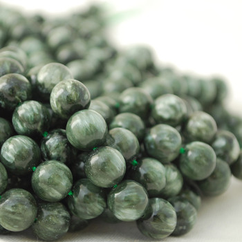 High Quality Grade A Natural Seraphinite Semi-precious Gemstone Round Beads 4mm 6mm, 8mm, 10mm High Quality Grade A Natural Seraphinite Semi-precious Gemstone Round Beads 4mm 6mm, 8mm, 10mm