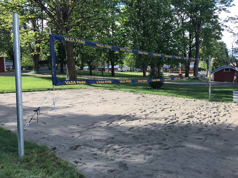 How To Build A Sand Volleyball Court : What are the measurements of a beach volleyball court?