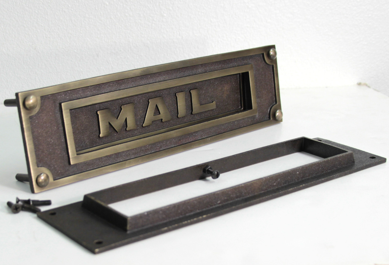 mail box slot for metal door