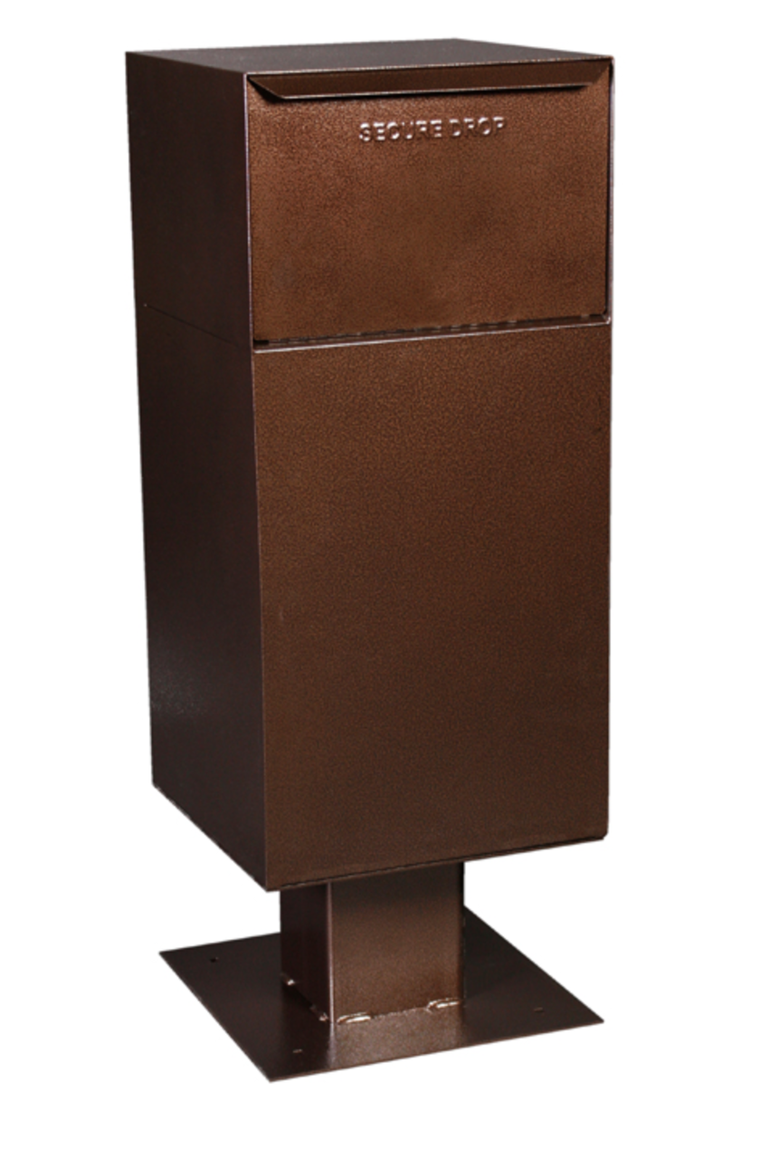 Large Parcel Locking Drop Box with Pedestal Locking Parcel Drop Boxes