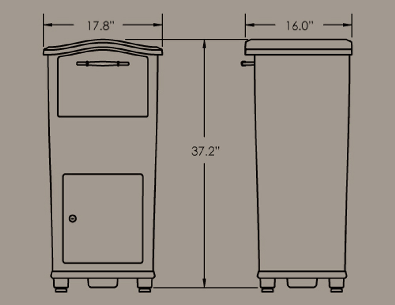 Large Parcel Drop Box Secure Drop Box