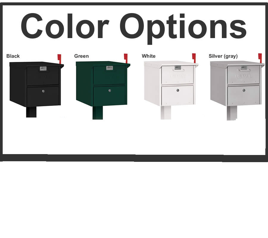 Large Locking Roadside Residential Mailbox Column Locking Mailboxes