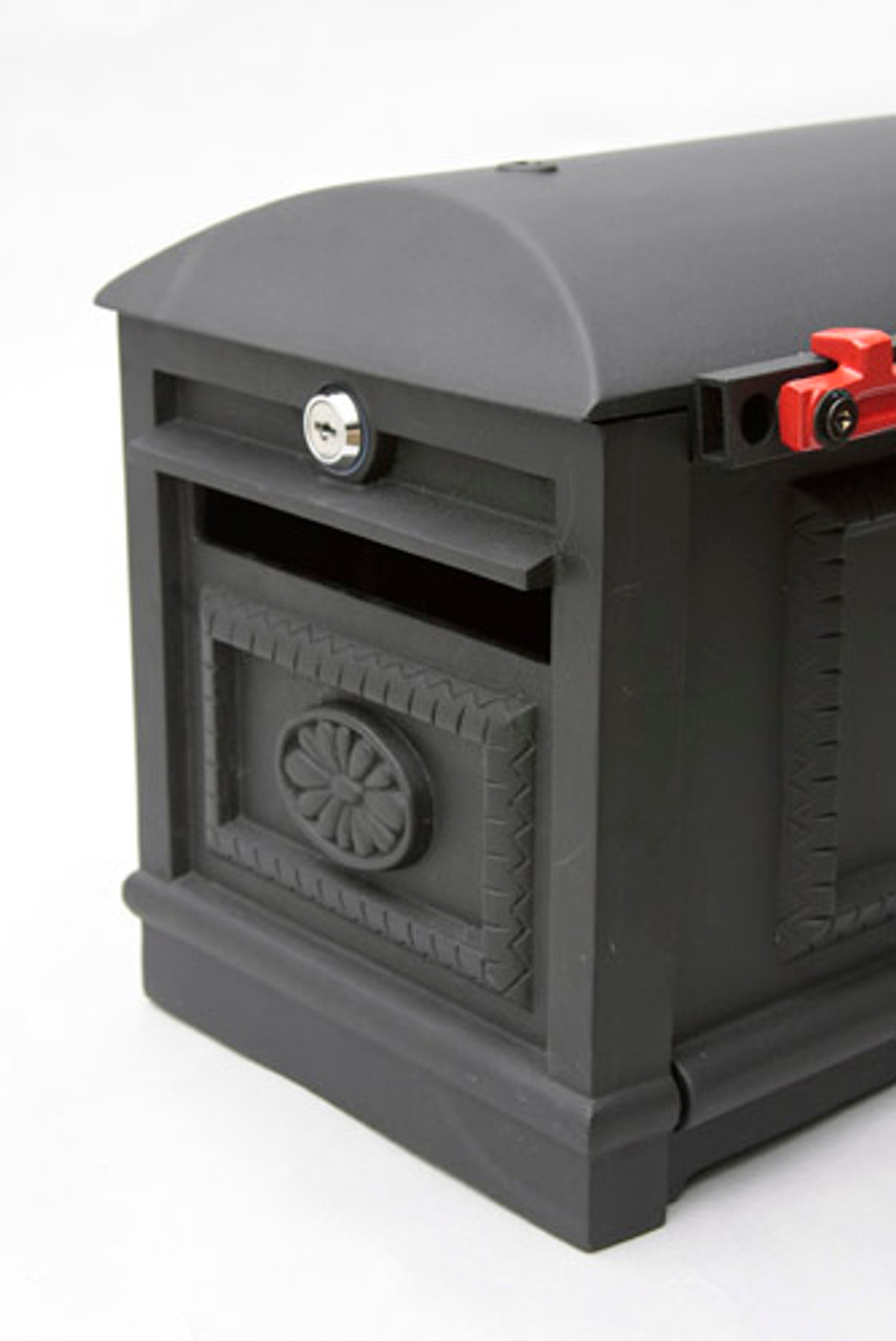 Victorian Locking Mailbox with Post Curbside Secure Locking Mailboxes