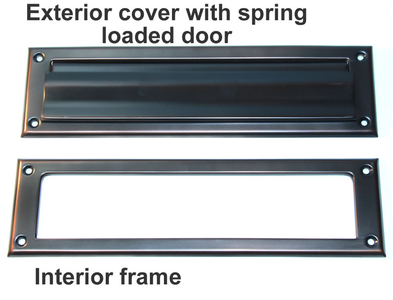 metal front door with mail slot