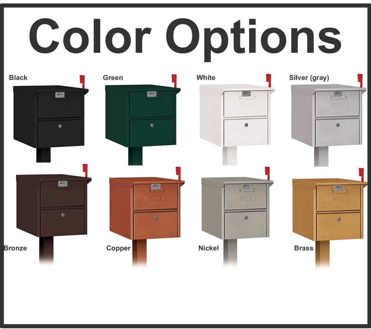 Locking Roadside Mailbox Column Locking Mailboxes