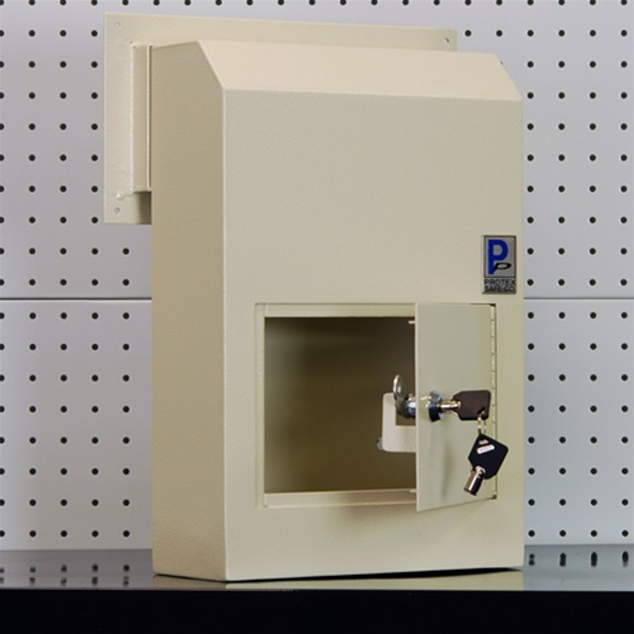 Through The Door Drop Slot with Receptacle Locking Security Mailbox