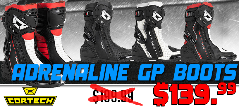 Cortech Adrenaline GP Boots Only $139.99