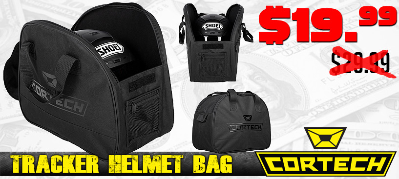 Cortech Tracker Helmet Bag Only $19.99