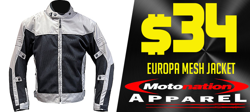Motonation Europa Sport Mesh Jacket Only $34.00