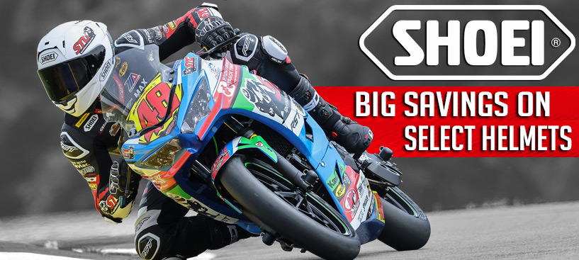 Big Savings On Select Shoei Helmets Big Savings On Select Shoei Helmets