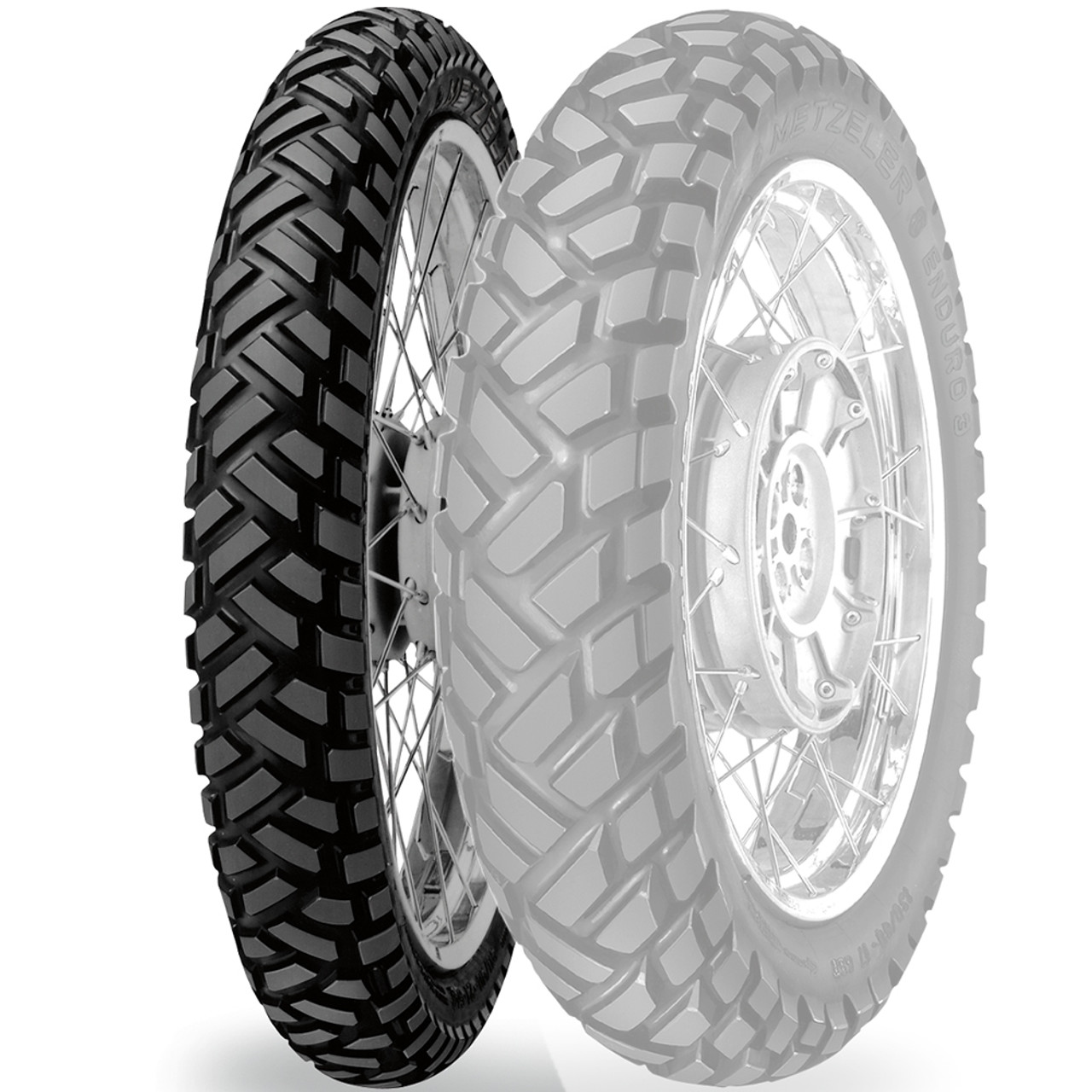 Metzeler Enduro 3 Sahara Dual Sport Front Tires Sportbike Track Gear