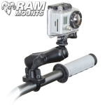 Ram Mounts Handlebar Rail Mount 1" Diameter Ball with Custom GoPro Hero Adapter Ram Mounts Handlebar Rail Mount 1" Diameter Ball with Custom GoPro Hero Adapter