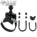Ram Mounts Rail Base ATV/UTV Strap & 1" Ball for Rails To 3.15" diameter Ram Mounts Rail Base ATV/UTV Strap & 1" Ball for Rails To 3.15" diameter