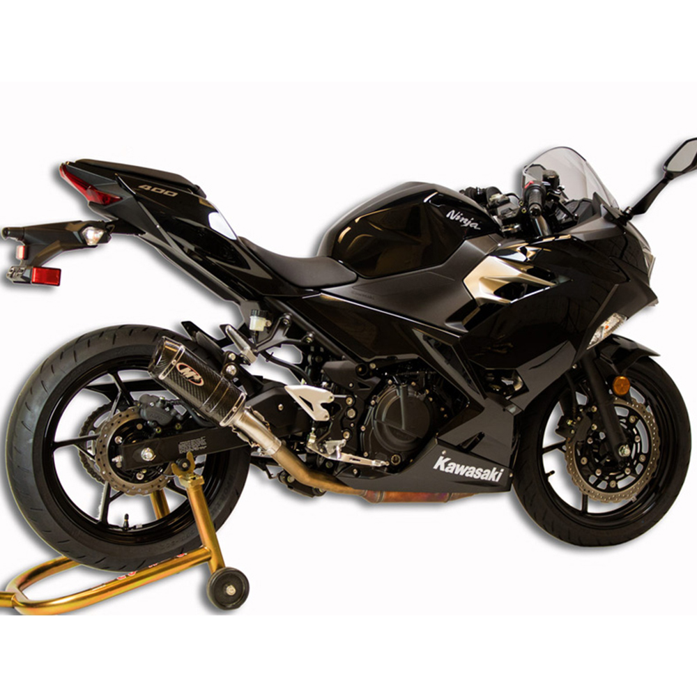 M4 Kawasaki Ninja 400 2018 Carbon Slip On Exhaust