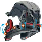 Shoei X-Fourteen Marquez Black Concept Helmet 3D Max-Dry Interior System