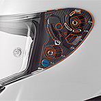 Shoei X-Fourteen Marquez Black Concept Helmet QR-E Base Plate