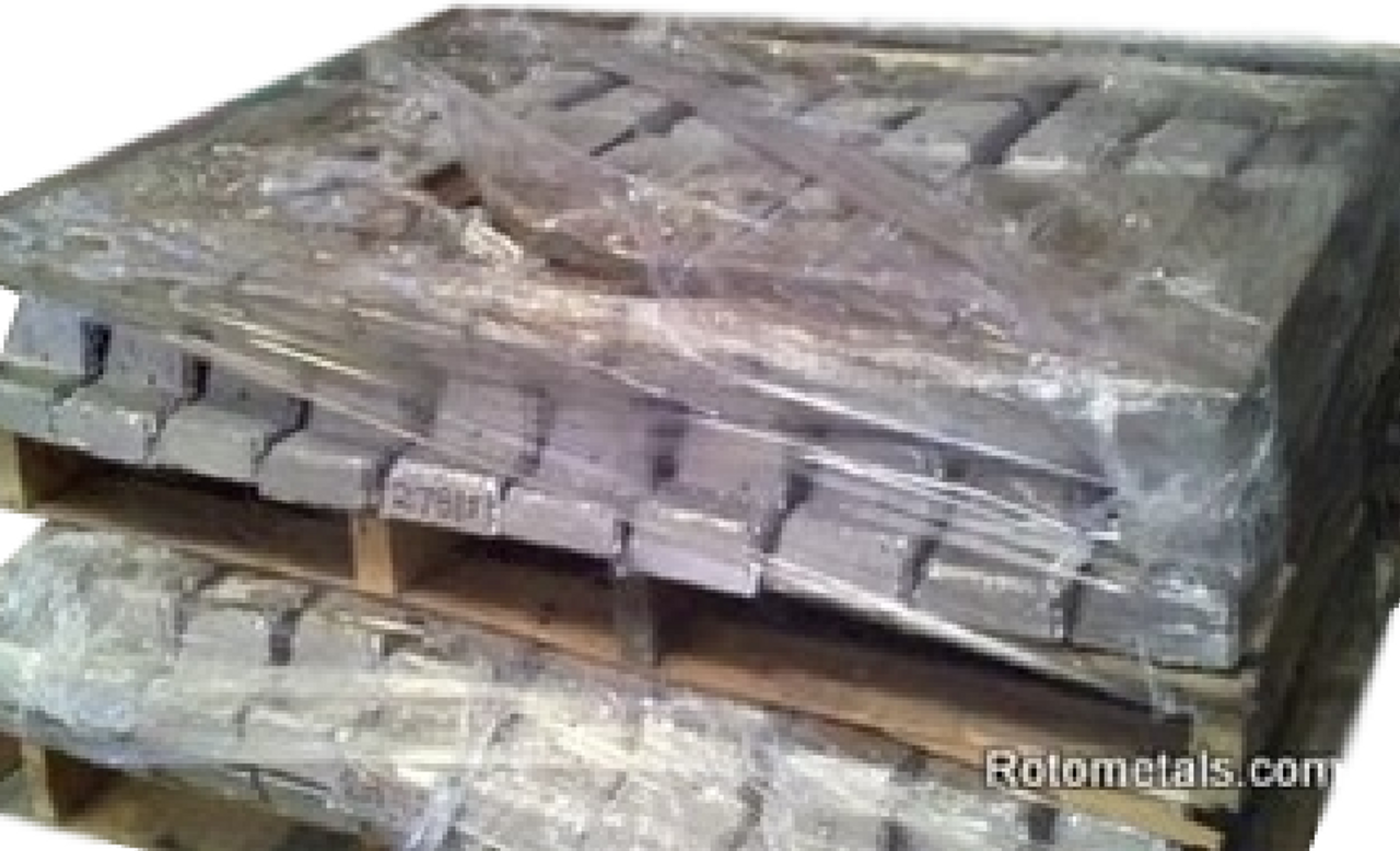 Pallet Antimony Lead Ingots 34 SB 1000 Pounds 1.69 per pound