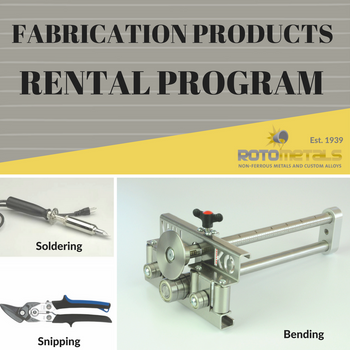 Rotometals Zinc Fabricating Rental Kit Rotometals Zinc Fabricating Rental Kit