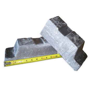 Cut in Half LEAD Pig Ingot 55-62 Pounds-99.9% with Freight Included Cut in Half LEAD Pig Ingot 55-62 Pounds-99.9% with Freight Included