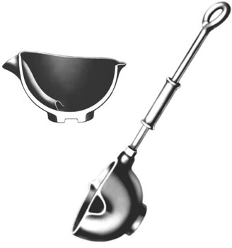 Casting Ladle Bottom-pour Rowell #7 - 7" Bowl Diameter, 29" Handle Length Casting Ladle Bottom-pour Rowell #7 - 7" Bowl Diameter, 29" Handle Length