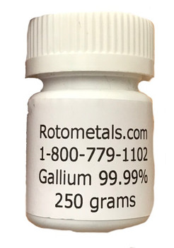 250 Grams Element GA Metal Ingot 99.99% 250 Grams Element GA Metal Ingot 99.99%