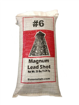 Magnum Lead Shot #6 .11" bag/25 lbs. Magnum Lead Shot #6 .11" bag/25 lbs.