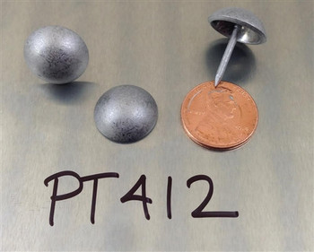 PT412 - Pewter High Dome Nail/Clavos Head - Head Size: 5/8" Nail Length: 5/8" - 50 per box PT412 - Pewter High Dome Nail/Clavos Head - Head Size: 5/8" Nail Length: 5/8" - 50 per box