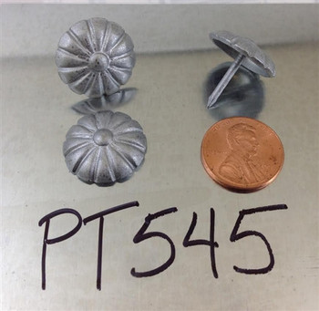 PT545 - Pewter Daisy Nail/Clavos Head - Head Size: 3/4" Nail Length: 5/8" - 50 per box PT545 - Pewter Daisy Nail/Clavos Head - Head Size: 3/4" Nail Length: 5/8" - 50 per box