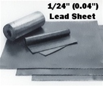 (2.5#) Sheet Lead 1/24" 1' x 20' Lead Flashing Roll (2.5#) Sheet Lead 1/24" 1' x 20' Lead Flashing Roll
