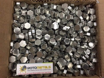 Zinc Hexagonal Pieces 99.995% 1 Pound Zinc Hexagonal Pieces 99.995% 1 Pound