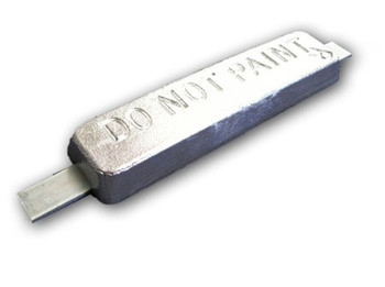 ZSS-12 Zinc Anode 1.25" x 3" x 12" (16" Aluminum Strap) ZSS-12 Zinc Anode 1.25" x 3" x 12" (16" Aluminum Strap)