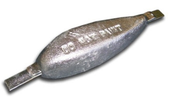 ZTS-5 Zinc Anode Teardrop w/ Aluminum Strap 1.37" x 3" x 9" ZTS-5 Zinc Anode Teardrop w/ Aluminum Strap 1.37" x 3" x 9"