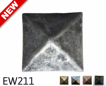EW211- Square Pyramid Nail/Clavos Head - Head Size: 1.16" Nail Length: 3/4 - 18/box EW211- Square Pyramid Nail/Clavos Head - Head Size: 1.16" Nail Length: 3/4 - 18/box