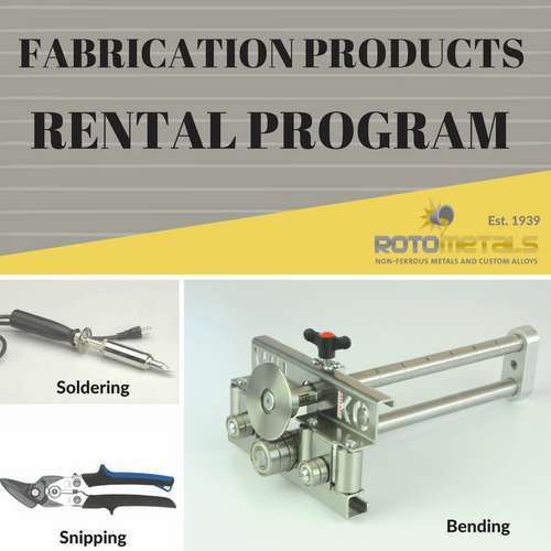 Rotometals Zinc Fabricating Rental Kit Rotometals Zinc Fabricating Rental Kit