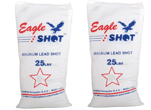 Eagle Magnum Shot Lead (2-25) Bags 50 lbs Size 4-9 - Freight Included Eagle Magnum Shot Lead (2-25) Bags 50 lbs Size 4-9 - Freight Included
