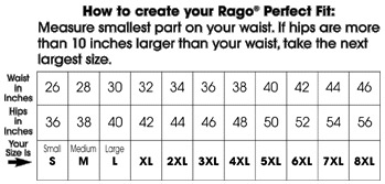 Rago Size Chart
