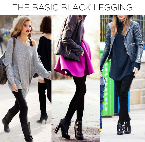 black leggings Blogger -