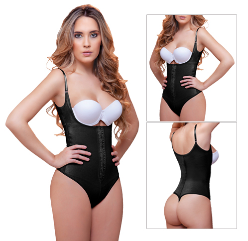 Second Skin Seamless Hourglass Slimming Open Bust Bodysuit Shaper –