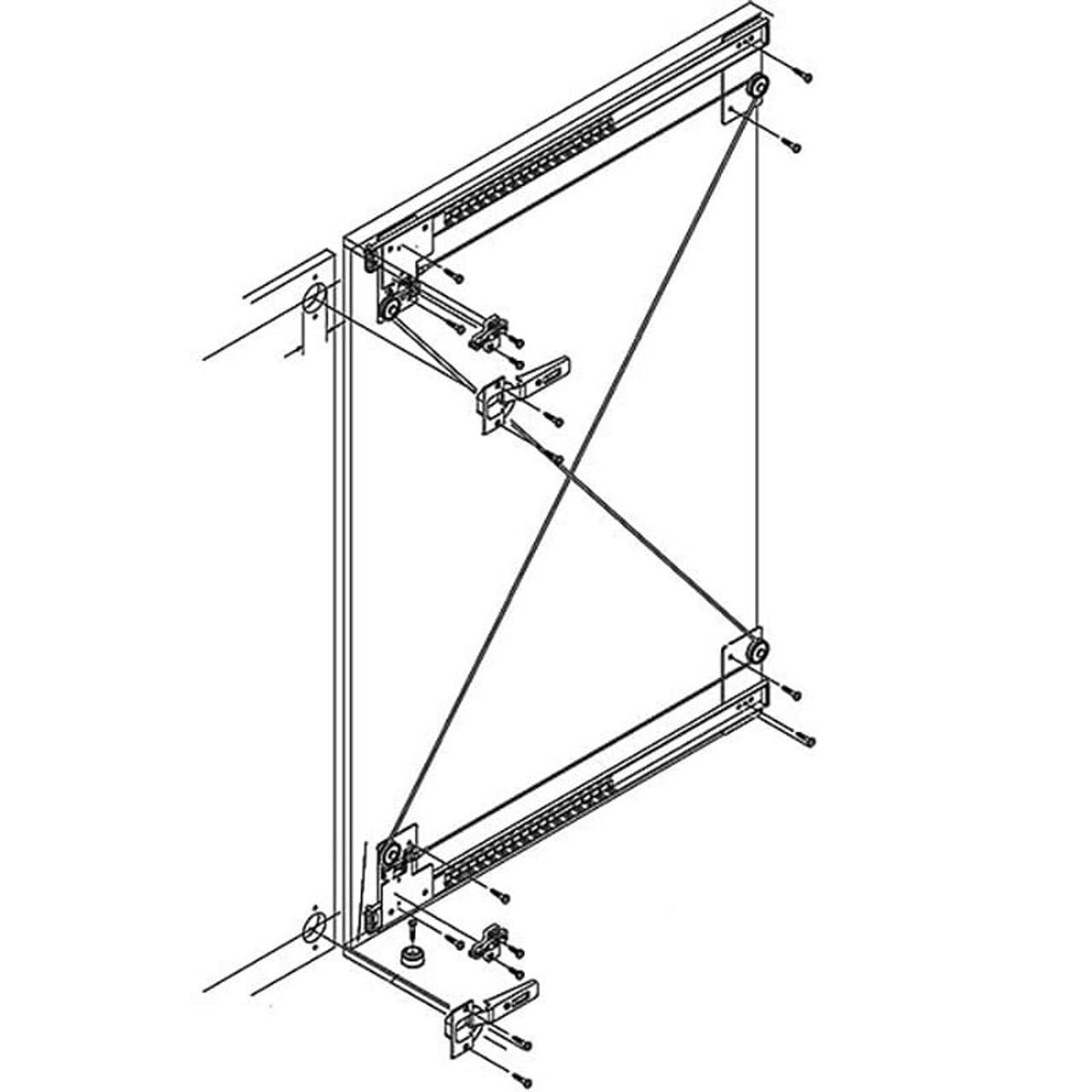 Hafele XL Slide Pocket Door Hardware Inlay and Overlay Doors