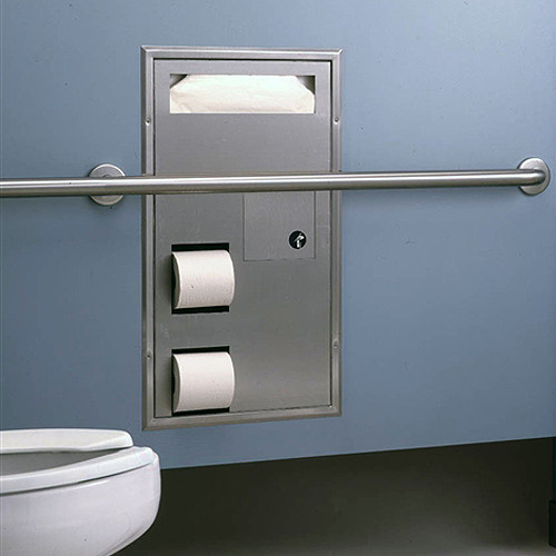 bobrick classic series seat covertoilet tissue dispenser and sanitary napkin disposal - Bobrick Toilet Paper Dispenser bobrick classic series seat covertoilet tissue dispenser and sanitary napkin disposal - Bobrick Toilet Paper Dispenser
