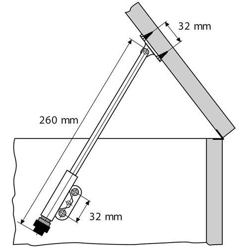 Chestlid Stay (pair) Harbor City Supply