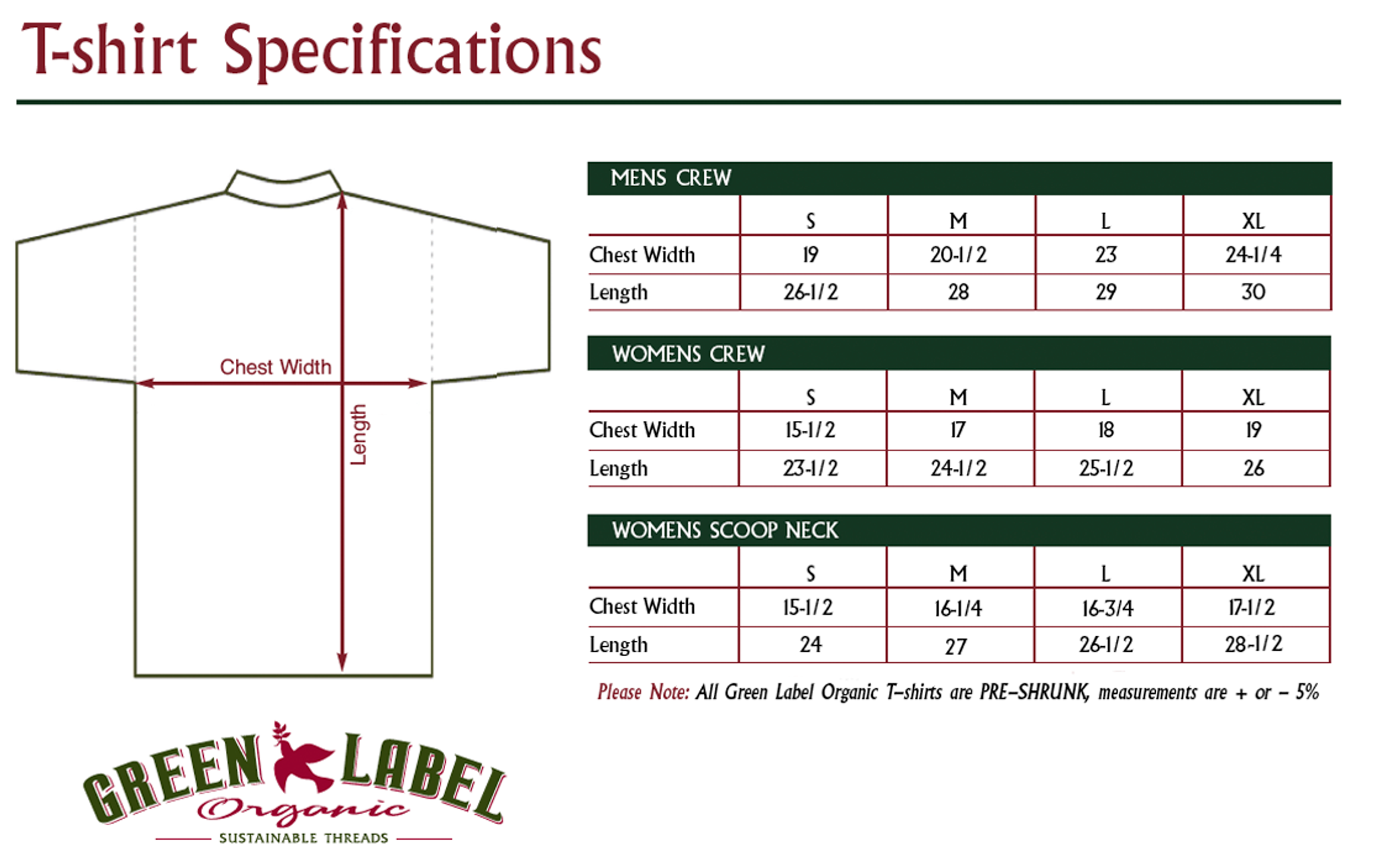 t shirt labeling