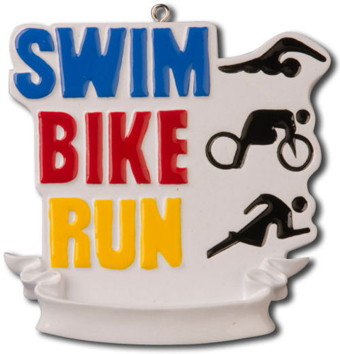 Triathlon ornament