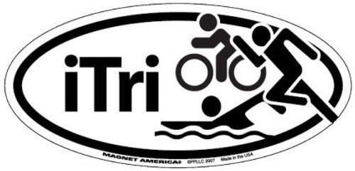 ITri Oval Magnet and Decal