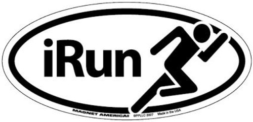 IRun Oval Magnet or Decal