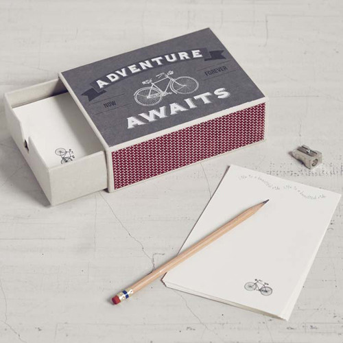 Adventure Bicycle Matchbox Stationery