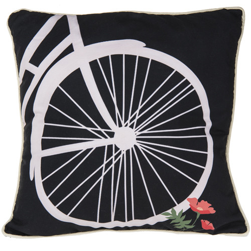Bicycle Wheel Decorative Pillow