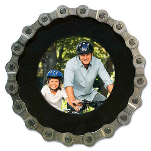 Bike Chain Circular Picture Frame