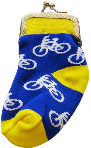 Bicycle Sock Change Purse