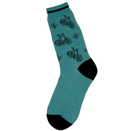 Teal Women's Bicycle Socks